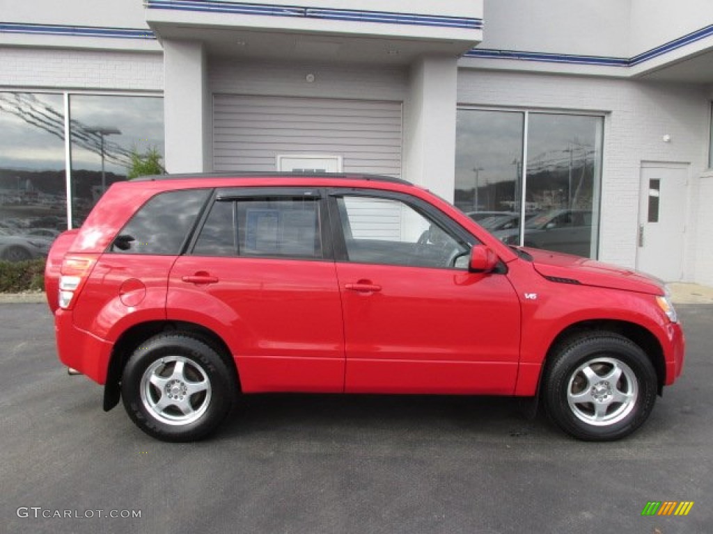 2006 Grand Vitara 4x4 - Racy Red / Black photo #2