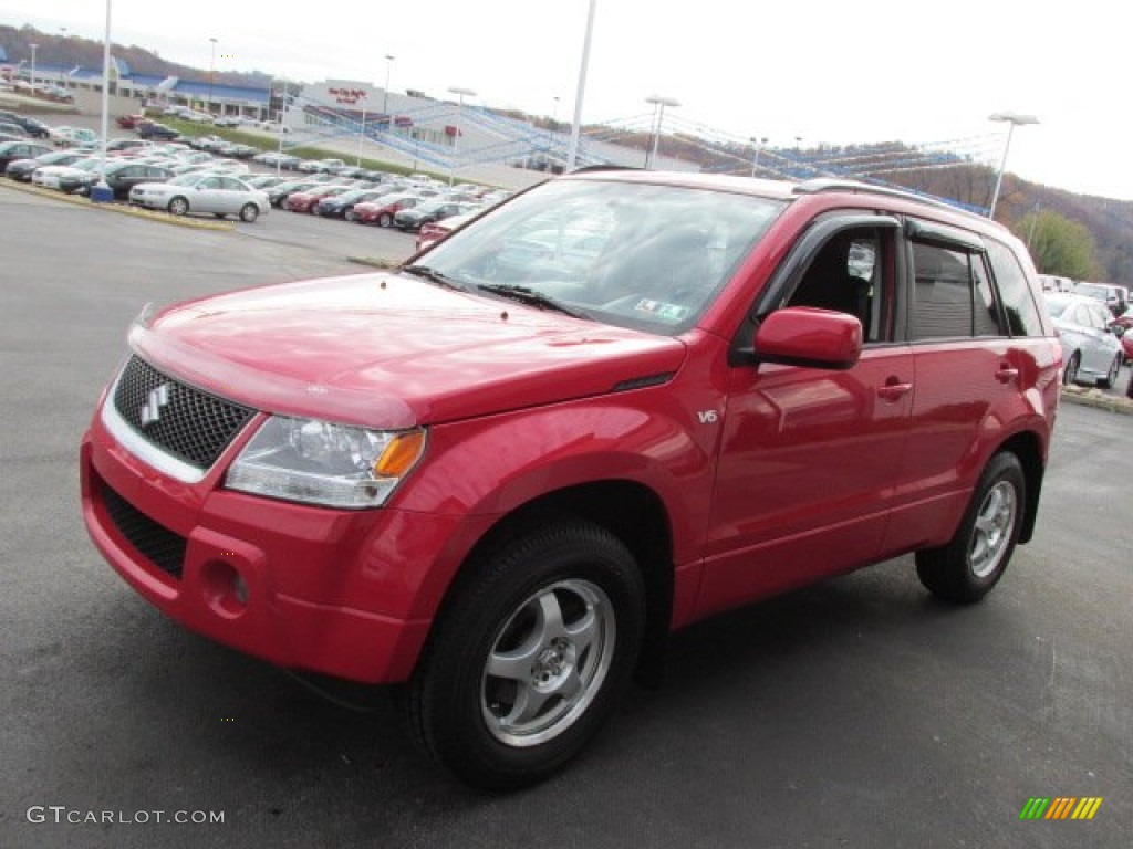 2006 Grand Vitara 4x4 - Racy Red / Black photo #5