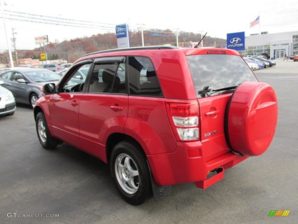 2006 Grand Vitara 4x4 - Racy Red / Black photo #7