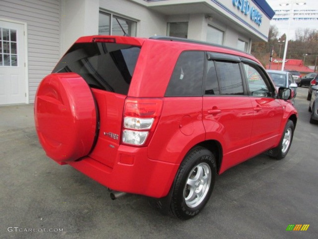 2006 Grand Vitara 4x4 - Racy Red / Black photo #9