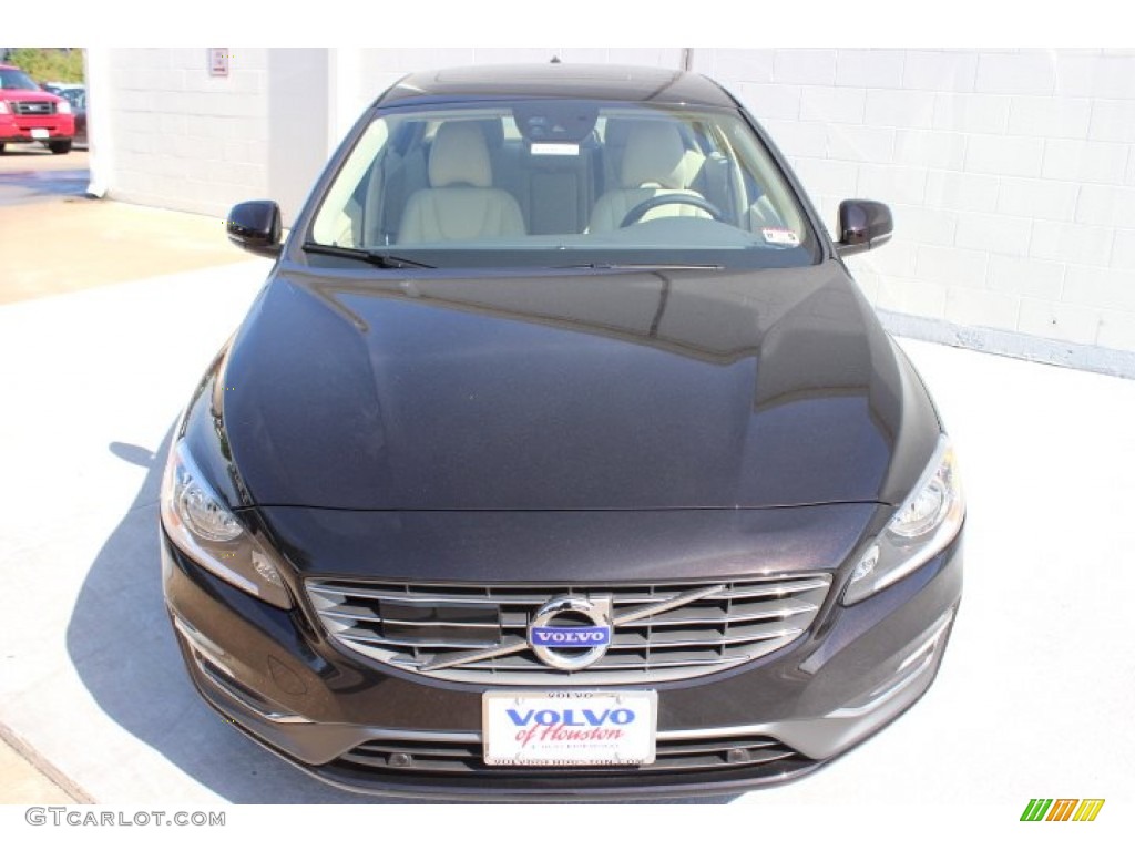 2014 S60 T5 - Ember Black Metallic / Soft Beige photo #2