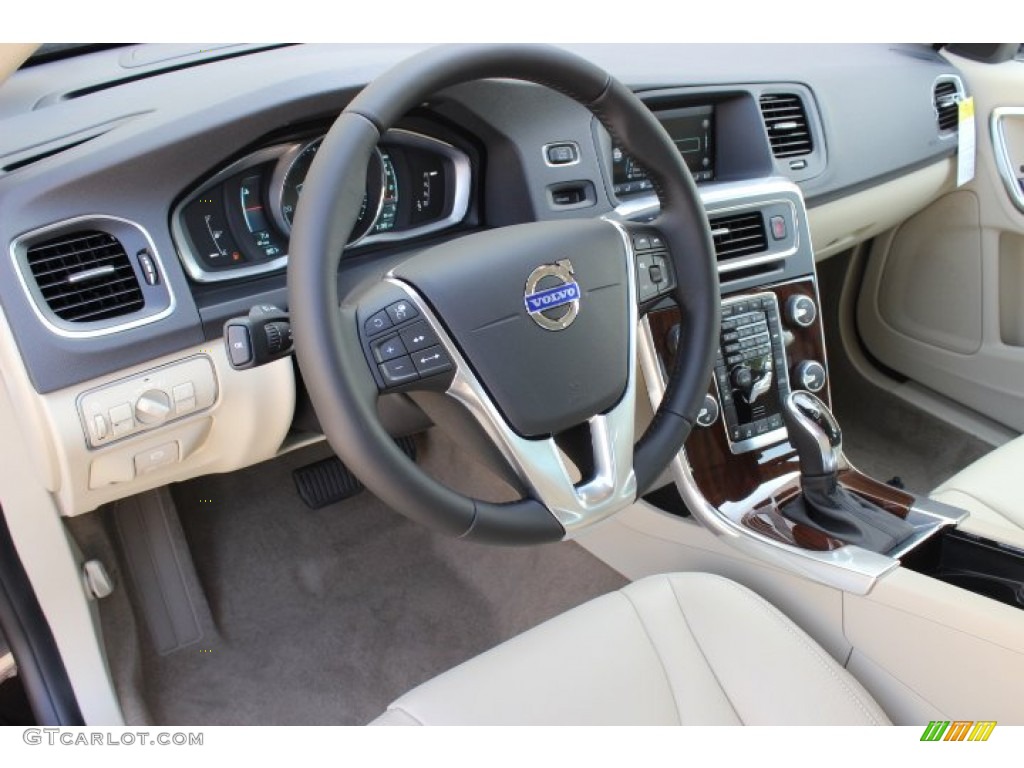 2014 S60 T5 - Ember Black Metallic / Soft Beige photo #11