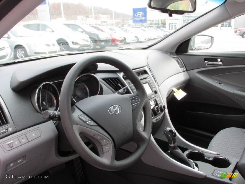 2014 Sonata GLS - Harbor Gray Metallic / Gray photo #6