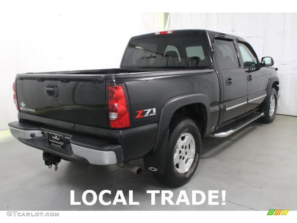 2006 Silverado 1500 LT Crew Cab 4x4 - Black / Dark Charcoal photo #4