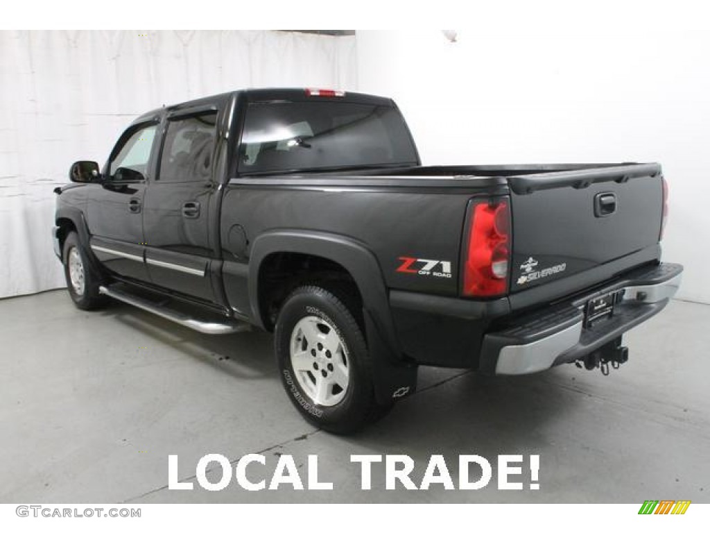 2006 Silverado 1500 LT Crew Cab 4x4 - Black / Dark Charcoal photo #6