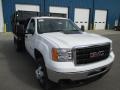 Summit White - Sierra 3500HD Regular Cab Stake Truck Photo No. 2