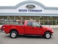 2004 Bright Red Ford F150 XLT SuperCab 4x4  photo #1
