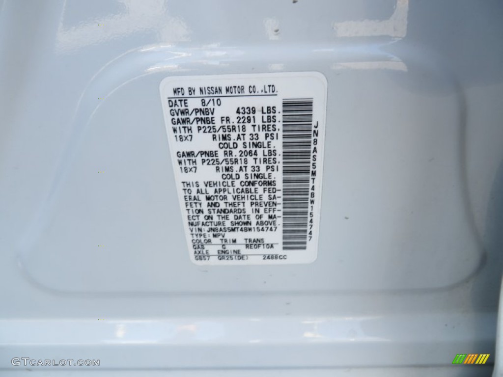 2011 Rogue S Krom Edition - Pearl White / Black photo #47