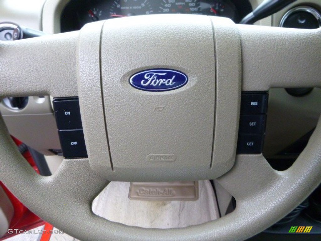 2004 F150 XLT SuperCab 4x4 - Bright Red / Tan photo #22