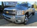 2012 Mocha Steel Metallic Chevrolet Silverado 3500HD LTZ Crew Cab 4x4 Dually  photo #2