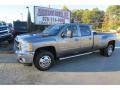 2012 Mocha Steel Metallic Chevrolet Silverado 3500HD LTZ Crew Cab 4x4 Dually  photo #3