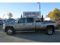 2012 Mocha Steel Metallic Chevrolet Silverado 3500HD LTZ Crew Cab 4x4 Dually  photo #4