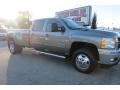 2012 Mocha Steel Metallic Chevrolet Silverado 3500HD LTZ Crew Cab 4x4 Dually  photo #11