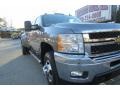 2012 Mocha Steel Metallic Chevrolet Silverado 3500HD LTZ Crew Cab 4x4 Dually  photo #12