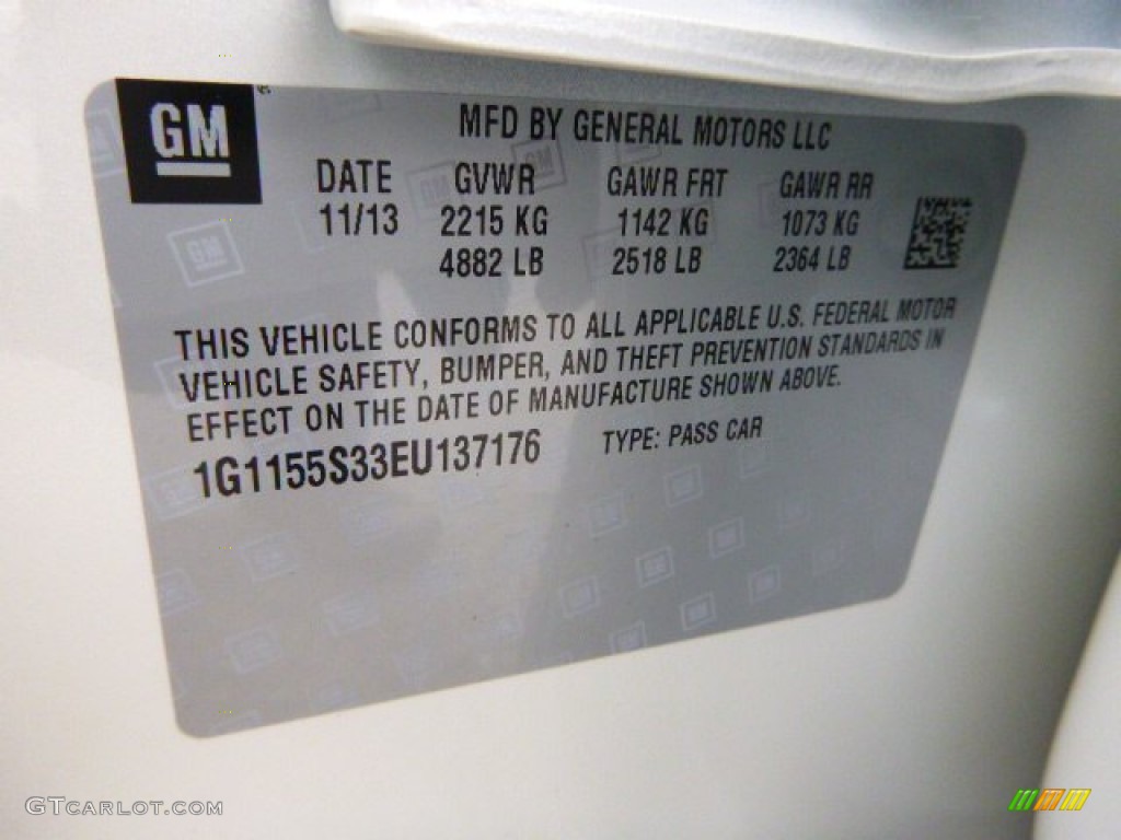 2014 Impala LTZ - White Diamond Tricoat / Jet Black photo #18