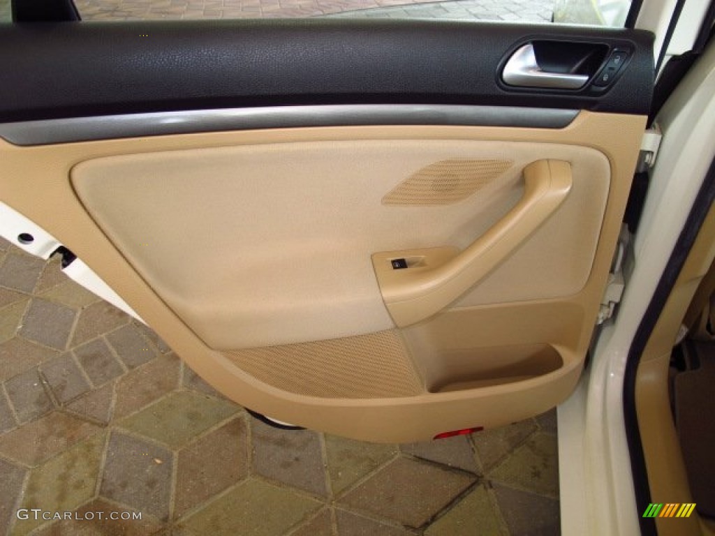 2008 Jetta S Sedan - Campanella White / Pure Beige photo #14