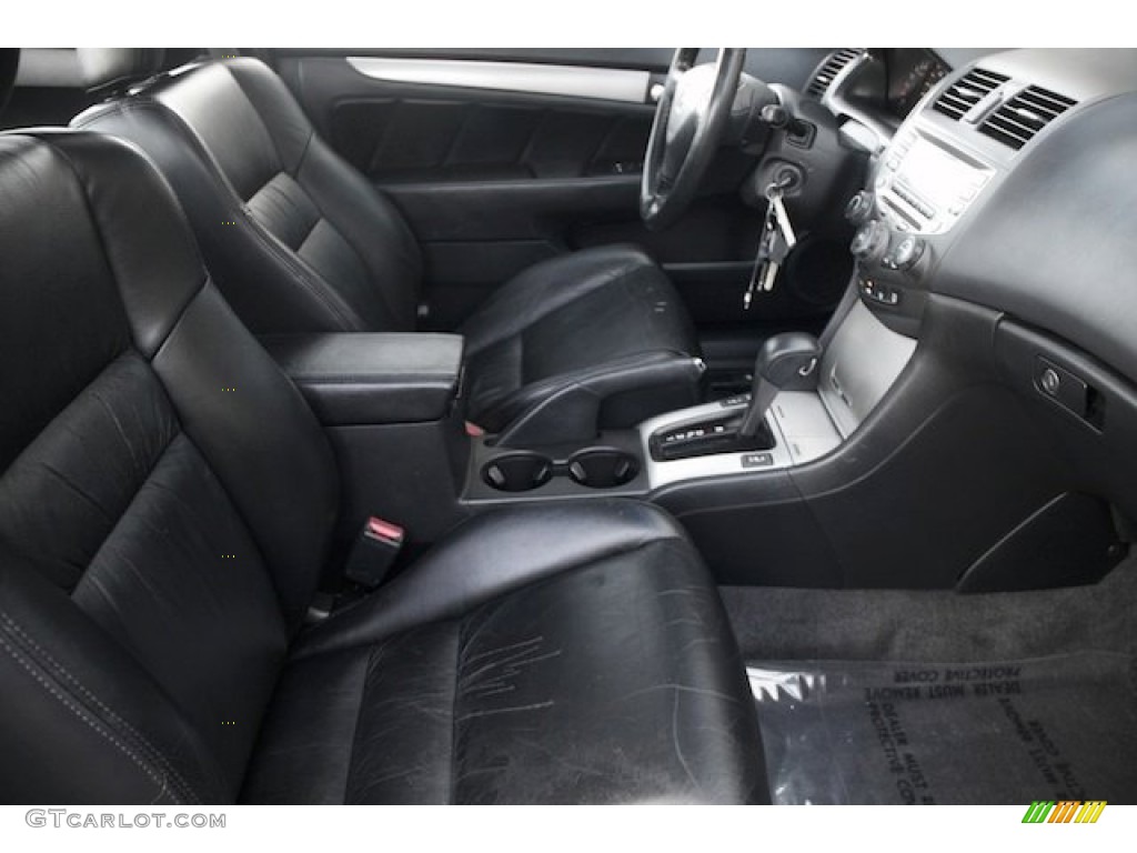 2006 Accord EX-L Coupe - Nighthawk Black Pearl / Black photo #15