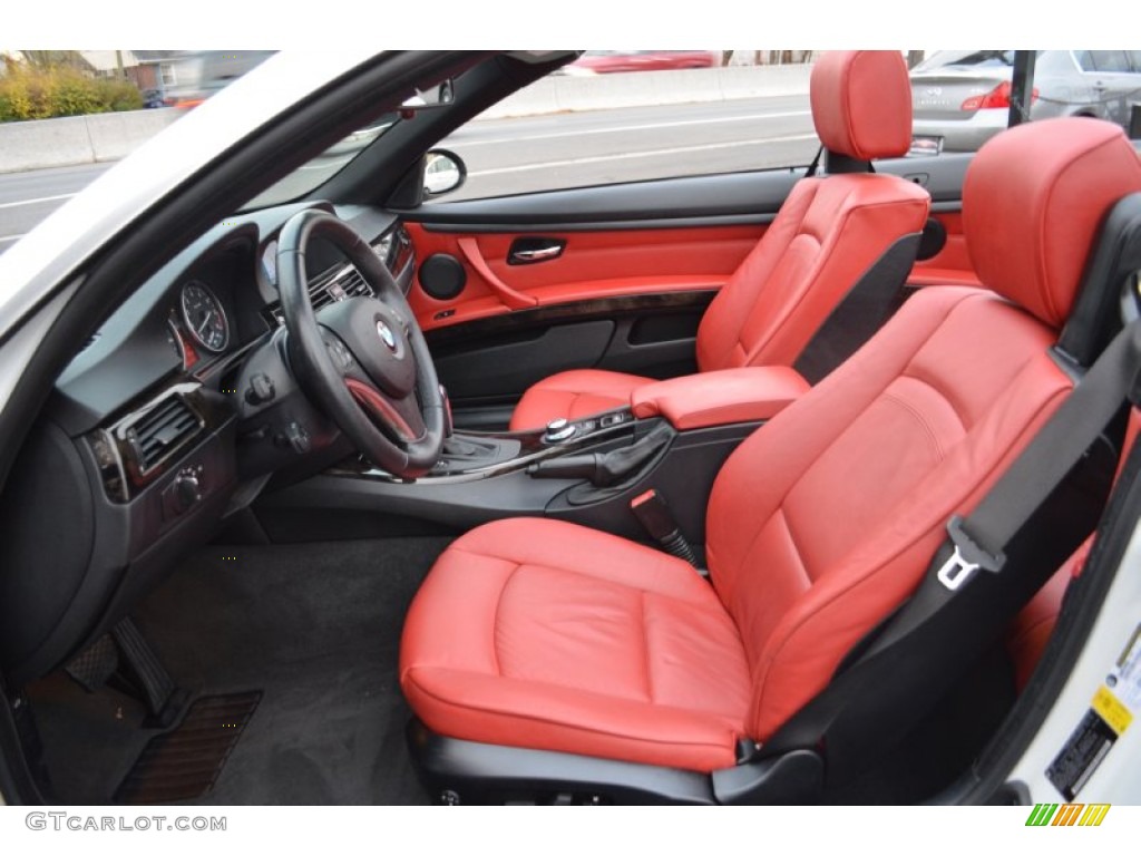 Coral Red/Black Interior 2008 BMW 3 Series 328i Convertible Photo #87821422