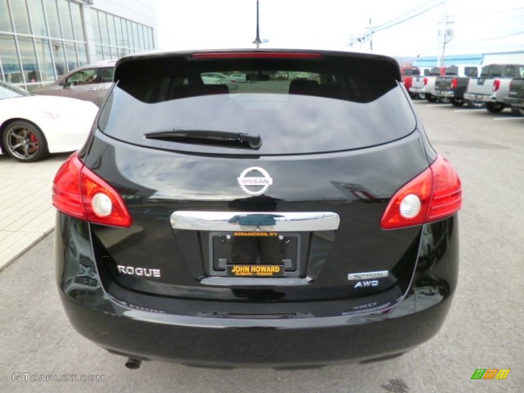 2013 Rogue S Special Edition AWD - Super Black / Black photo #6