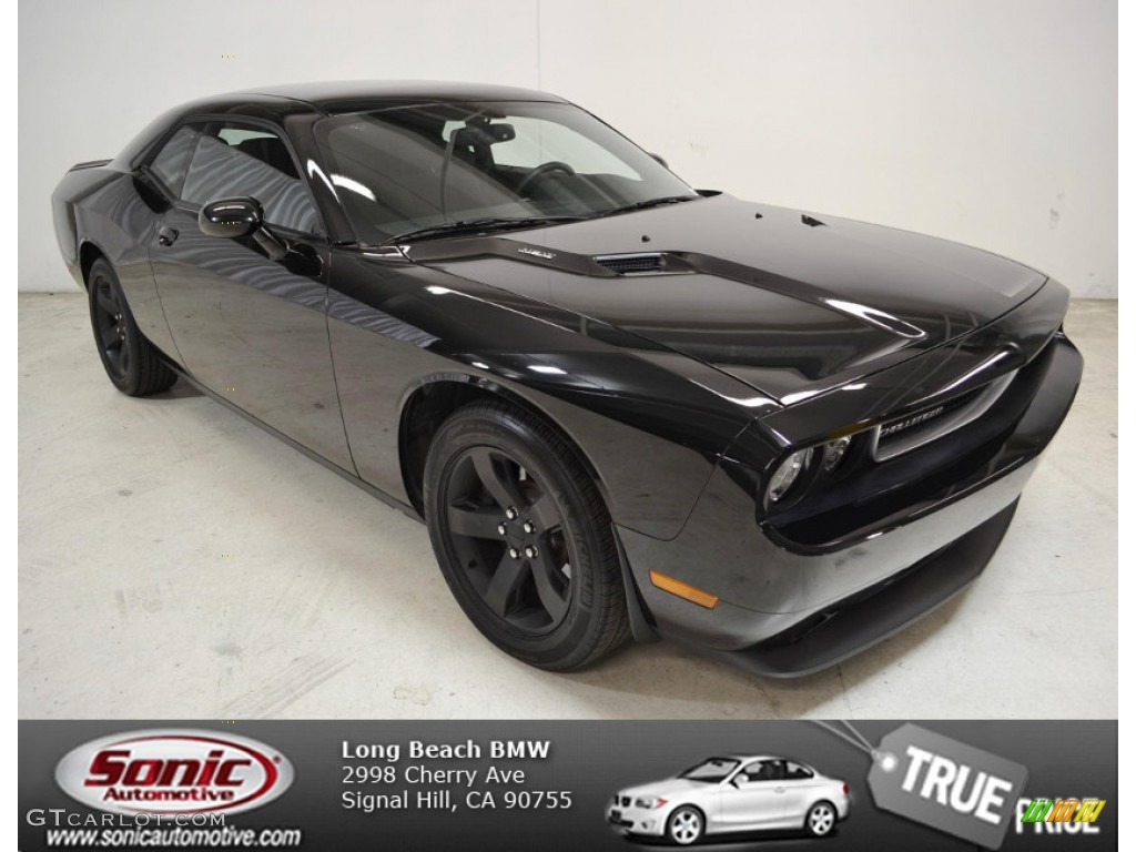 2012 Challenger R/T - Pitch Black / Dark Slate Gray photo #1