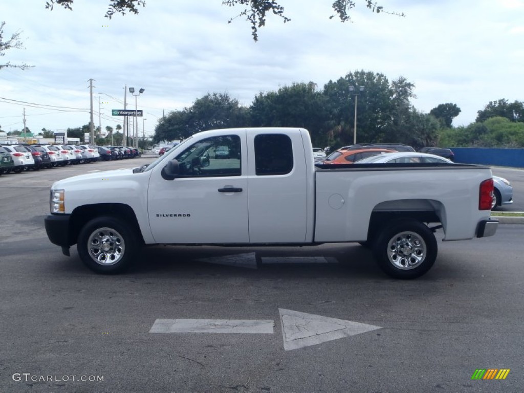 2011 Silverado 1500 Extended Cab - Summit White / Dark Titanium photo #3