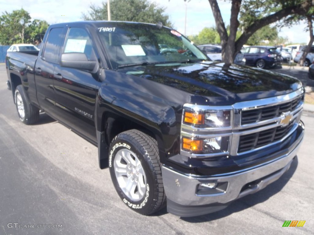 2014 Silverado 1500 LTZ Z71 Double Cab 4x4 - Black / Jet Black photo #1