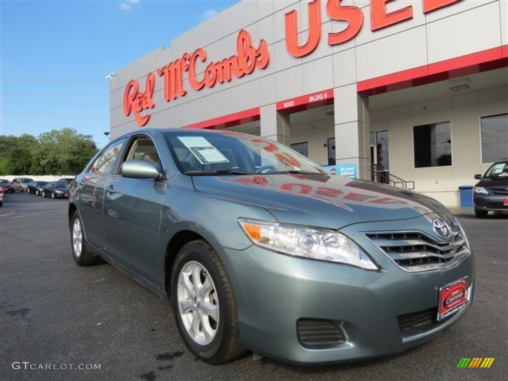 2011 Camry LE - Spruce Green Mica / Bisque photo #1