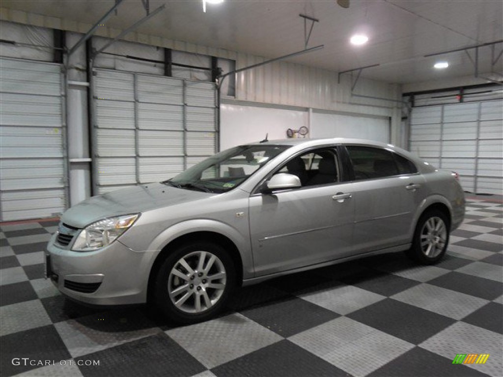 2007 Aura XE - Silver Pearl Metallic / Gray photo #4