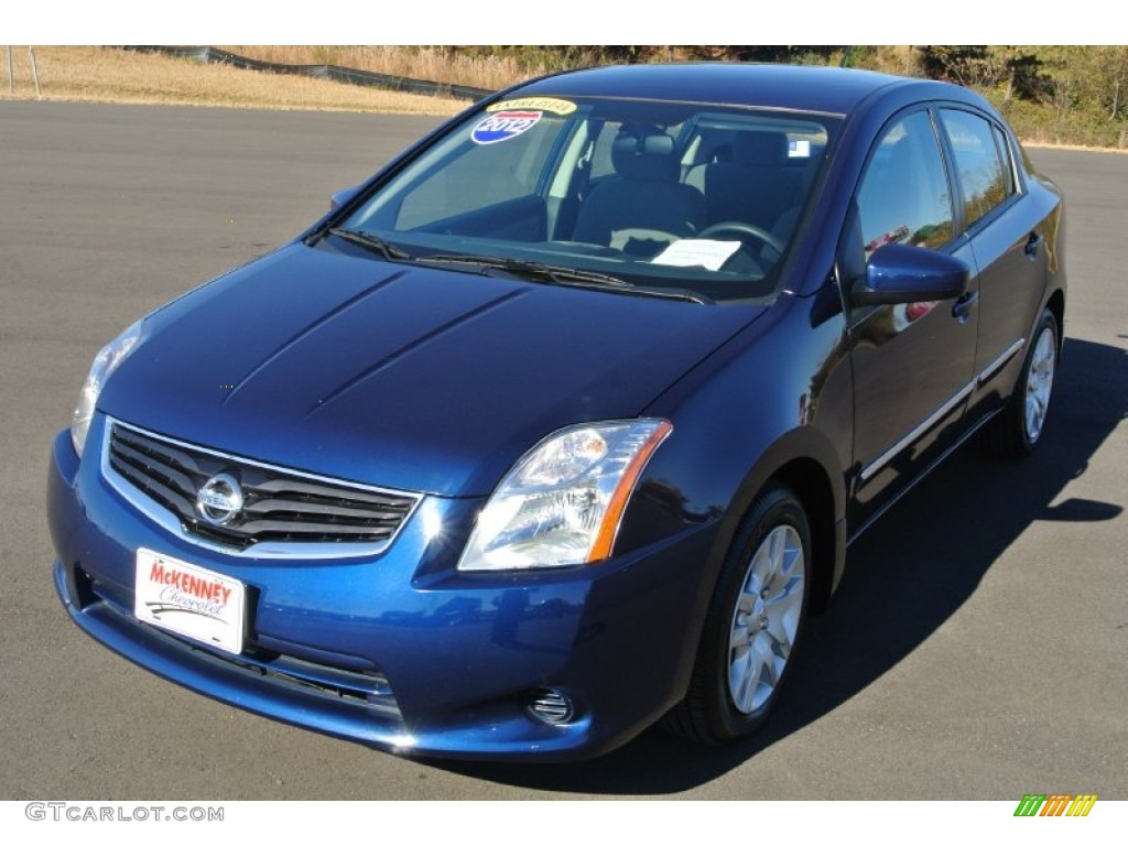 2012 Sentra 2.0 S - Blue Onyx / Charcoal photo #2