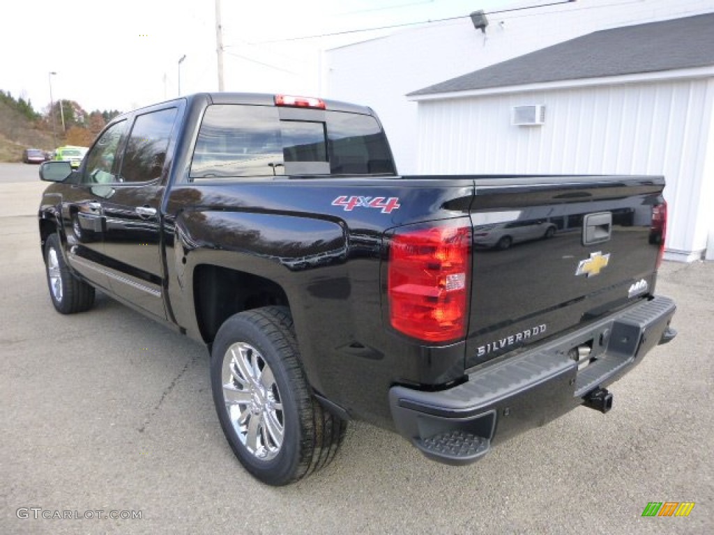 Black 2014 Chevrolet Silverado 1500 High Country Crew Cab 4x4 Exterior Photo #87829346