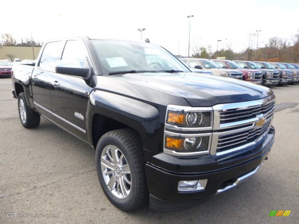 Black 2014 Chevrolet Silverado 1500 High Country Crew Cab 4x4 Exterior Photo #87829433