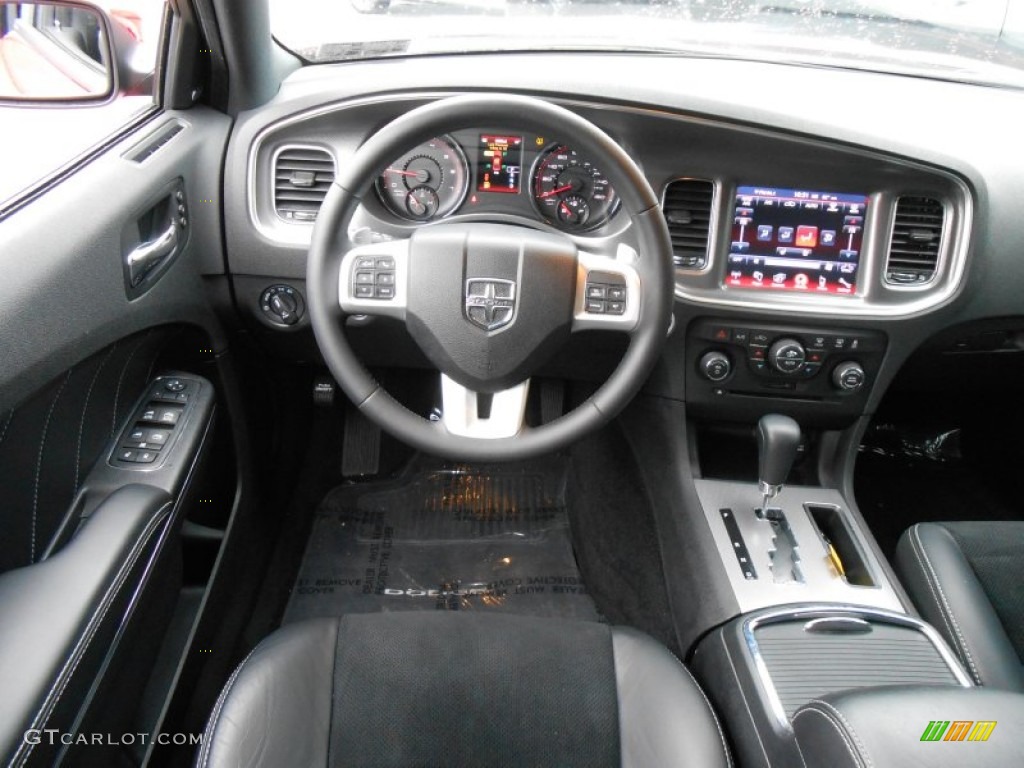 2013 Charger R/T - Redline 3 Coat Pearl / Black photo #19