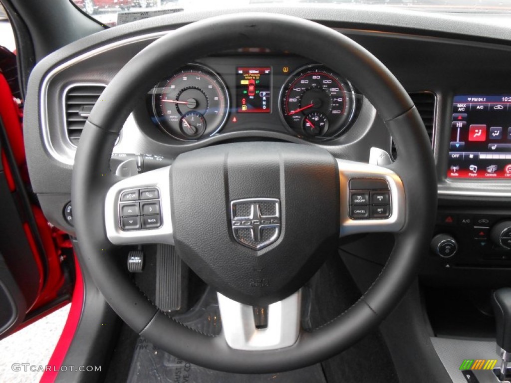 2013 Charger R/T - Redline 3 Coat Pearl / Black photo #24