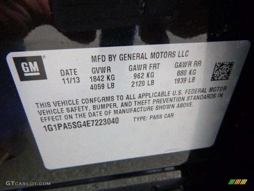 2014 Cruze LS - Black Granite Metallic / Jet Black/Medium Titanium photo #19