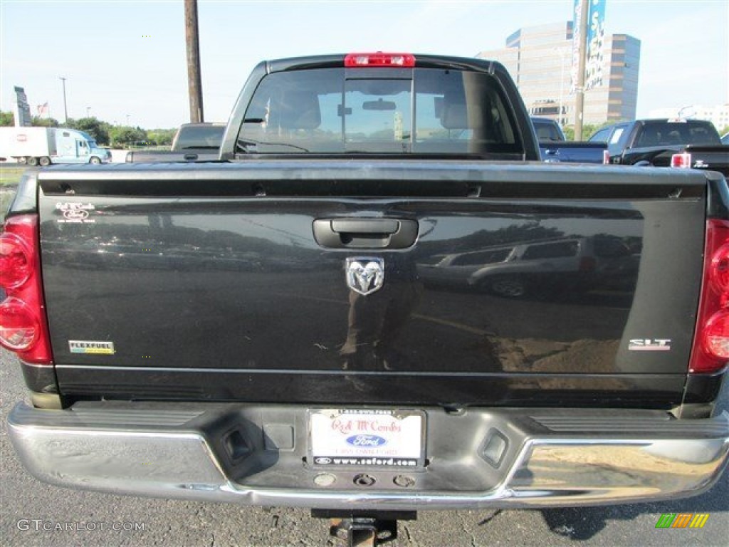 2008 Ram 1500 SLT Regular Cab - Brilliant Black Crystal Pearl / Medium Slate Gray photo #5