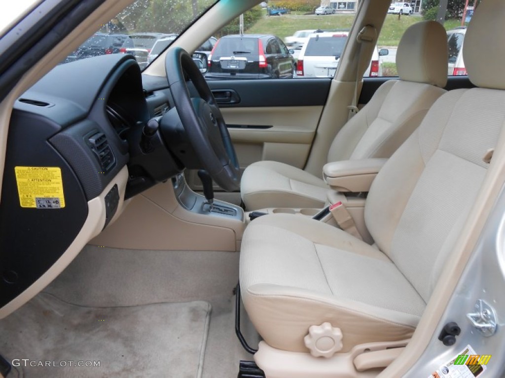 2006 Forester 2.5 X - Champagne Gold Opal / Desert Beige photo #10