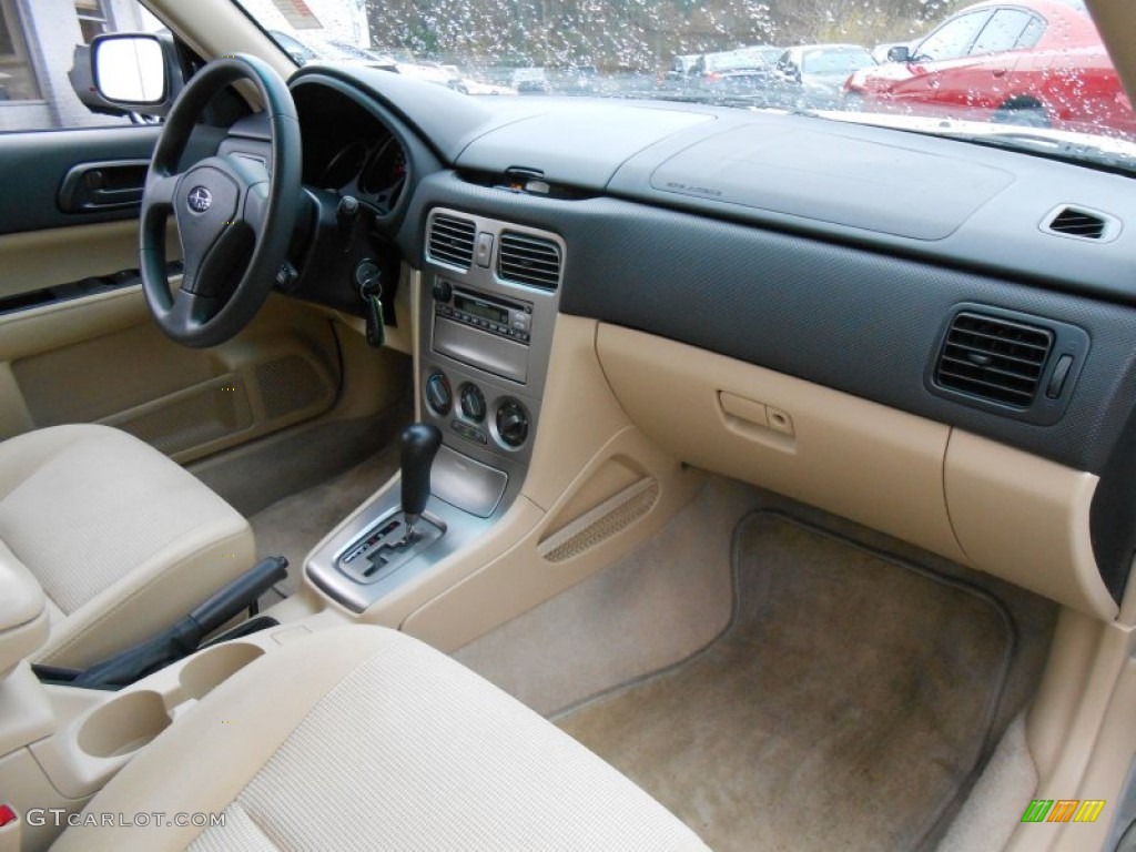 2006 Forester 2.5 X - Champagne Gold Opal / Desert Beige photo #12