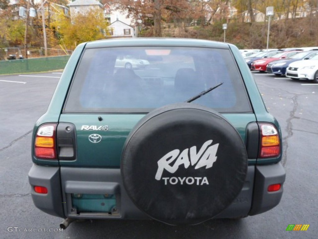 1999 RAV4 4WD - Deep Jewel Green Pearl / Gray photo #13