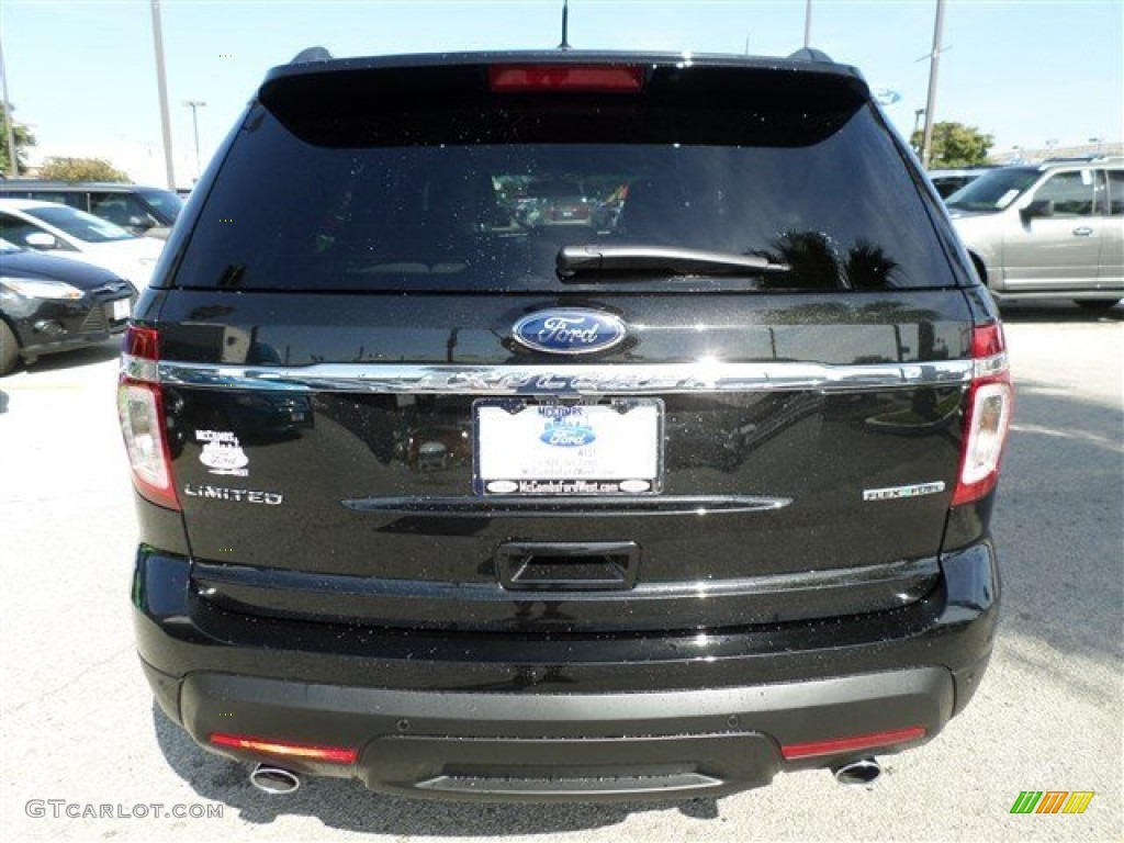 2014 Explorer Limited - Tuxedo Black / Medium Light Stone photo #4