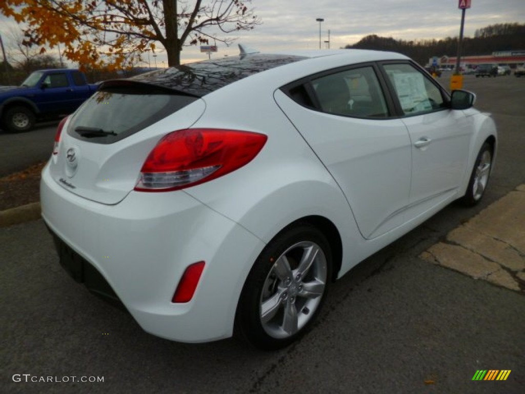 2013 Veloster  - Elite White Pearl / Black photo #7