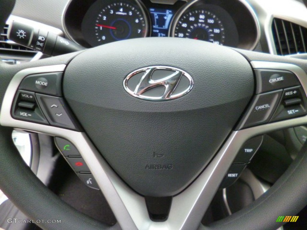 2013 Veloster  - Elite White Pearl / Black photo #18