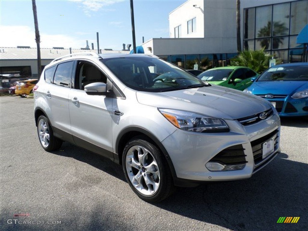 2014 Escape Titanium 1.6L EcoBoost - Ingot Silver / Medium Light Stone photo #7