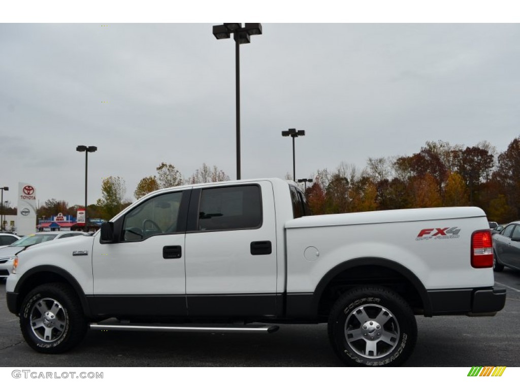 2005 F150 FX4 SuperCrew 4x4 - Oxford White / Black photo #5