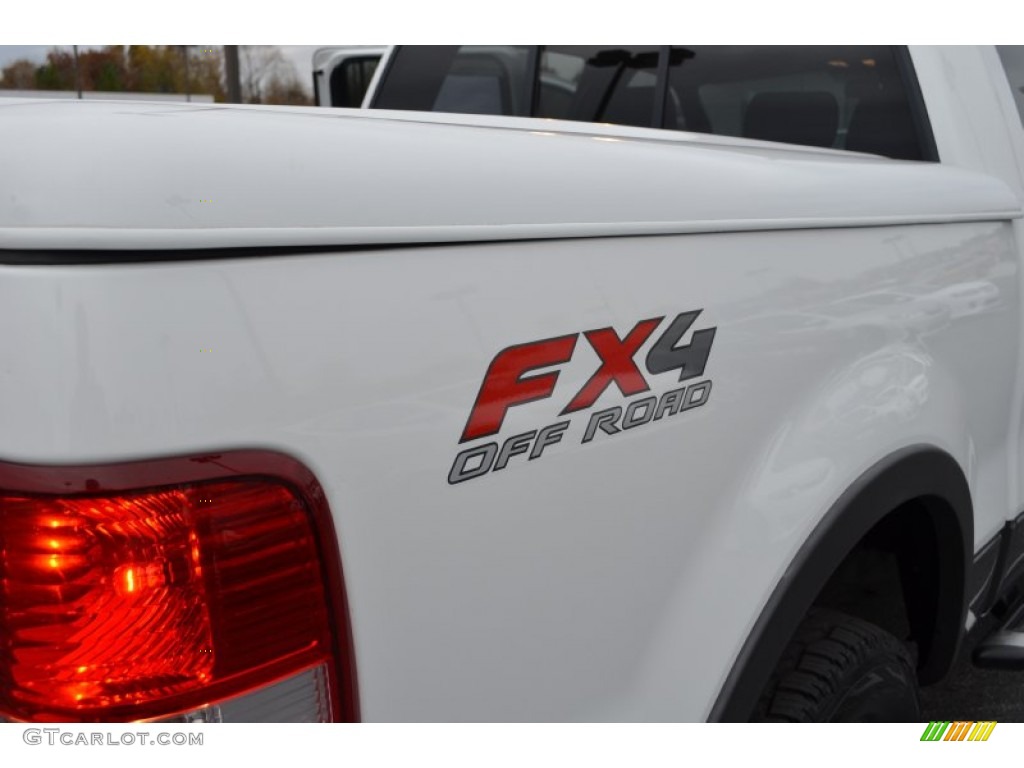 2005 F150 FX4 SuperCrew 4x4 - Oxford White / Black photo #9