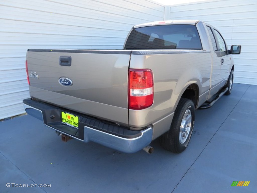 2005 F150 XLT SuperCab - Arizona Beige Metallic / Tan photo #4