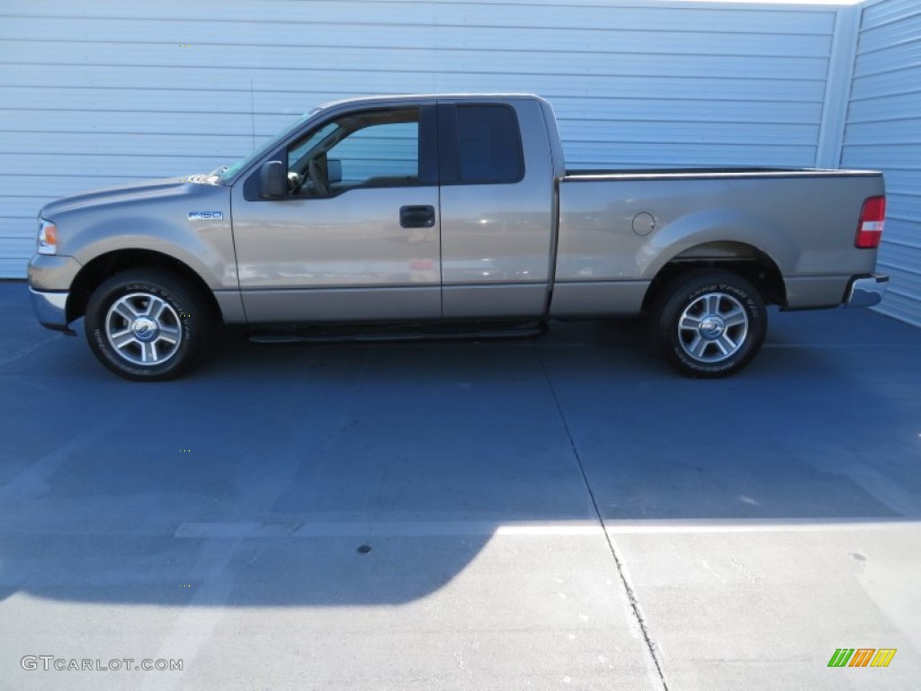 2005 F150 XLT SuperCab - Arizona Beige Metallic / Tan photo #6