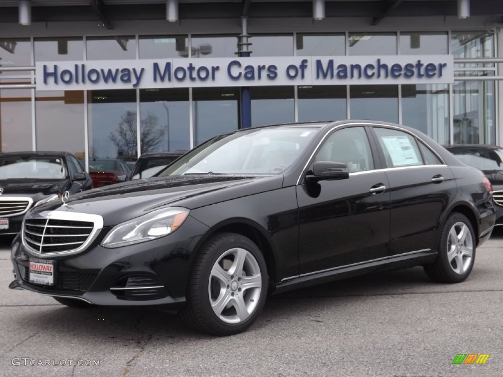 2014 E 350 4Matic Sedan - Black / Silk Beige/Espresso Brown photo #1