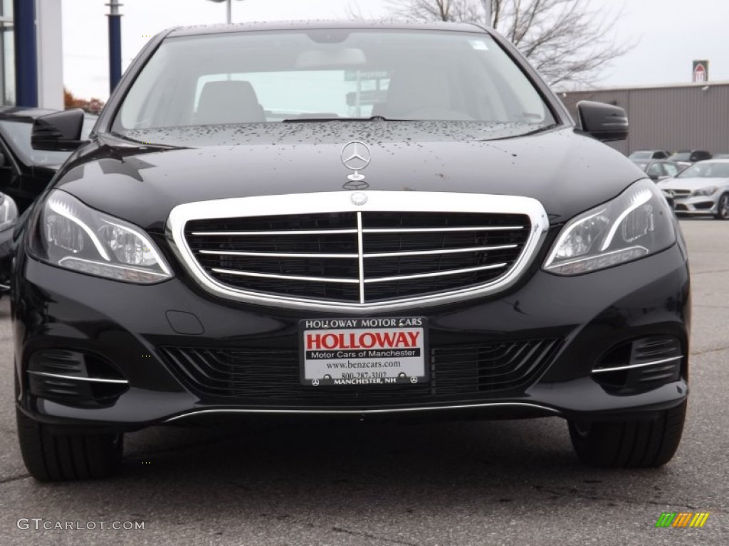 2014 E 350 4Matic Sedan - Black / Silk Beige/Espresso Brown photo #2