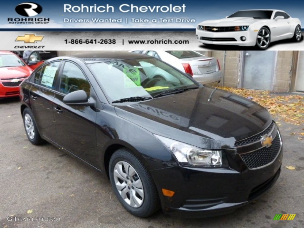 2014 Cruze LS - Black Granite Metallic / Jet Black/Medium Titanium photo #1