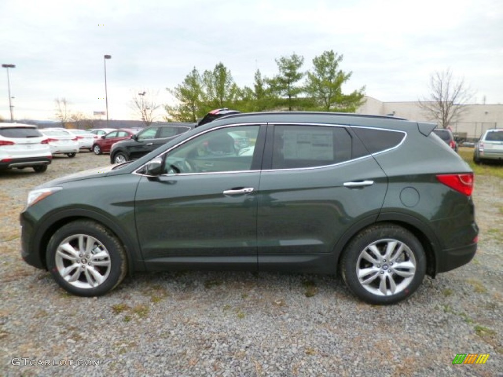 Juniper Green 2014 Hyundai Santa Fe Sport 2.0T FWD Exterior Photo #87838736